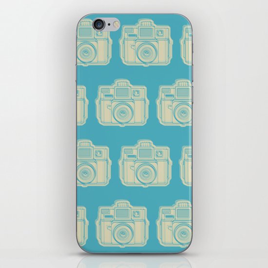 I Still Shoot Film Holga Logo - Turquoise/Tan iPhone & iPod Skin
