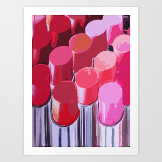 Lipstick Art Print