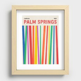 Palm Springs 1930: Retro Mid-Century Edition  Recessed Framed Print