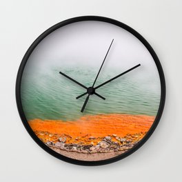 Orange Edged Wall Clock