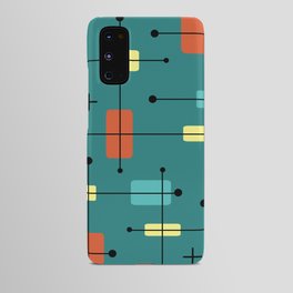Rounded Rectangles Squares Teal Android Case