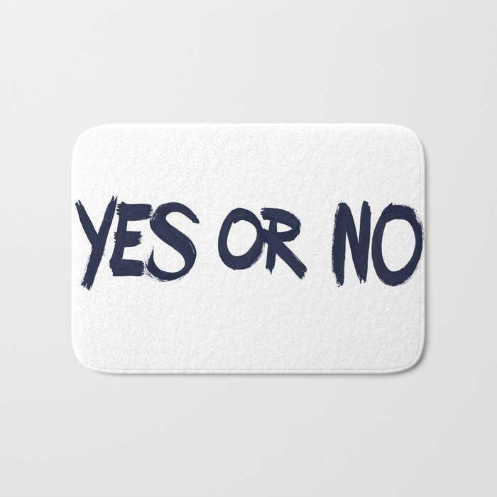 yes or no Bath Mat