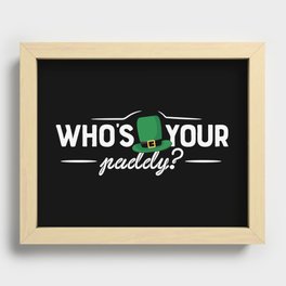 Who's Your Paddy St Patrick's Day Recessed Framed Print