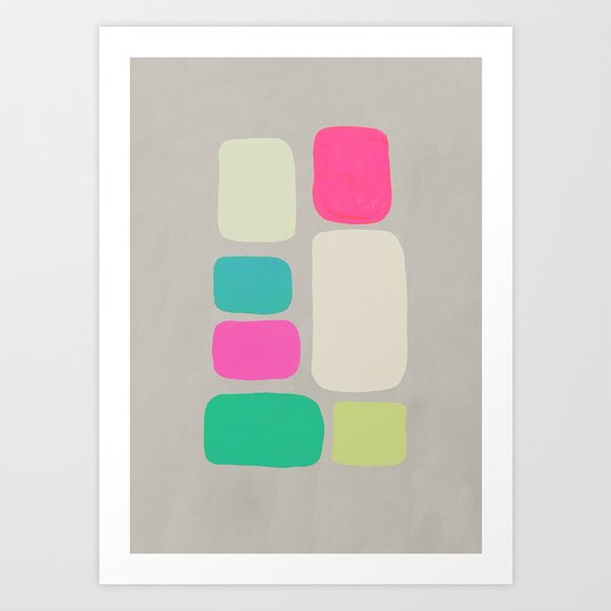colour + pattern 2 Art Print