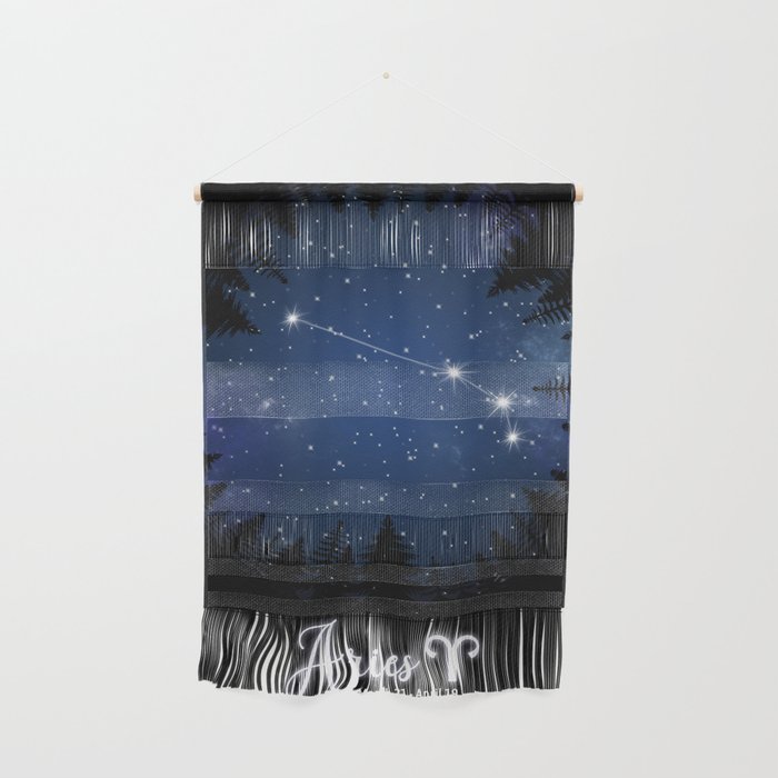 Zodiac Constellation - Aries with trees Wall Hanging