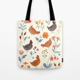 Chicken Garden Tote Bag