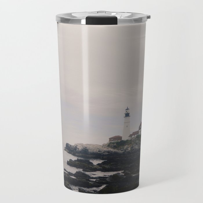 Lighthouse on the coast Travel Mug