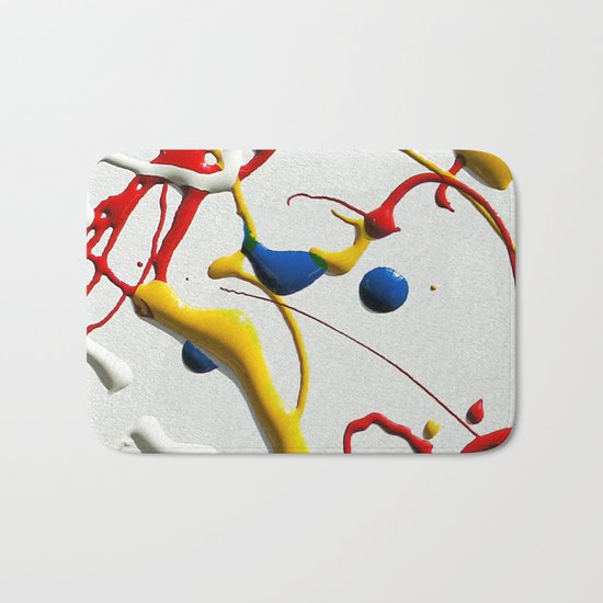 Ink Splatter Bath Mat