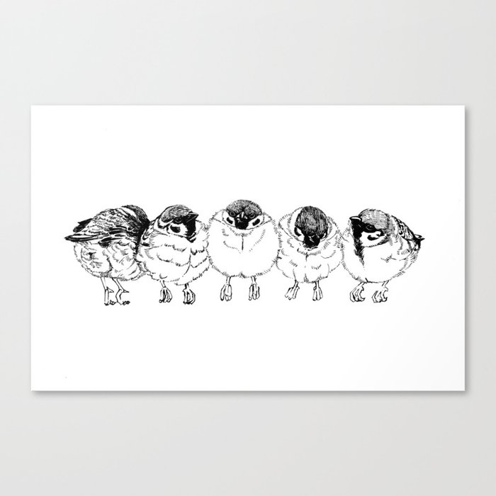 5 Fukura Sparrow Canvas Print