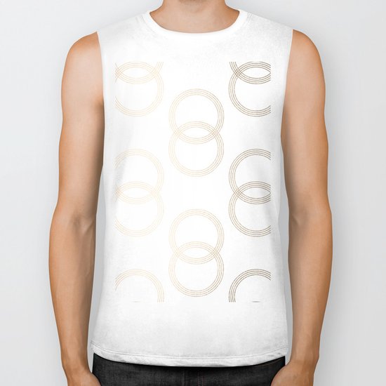 Simply Infinity Link in White Gold Sands on White Biker Tank