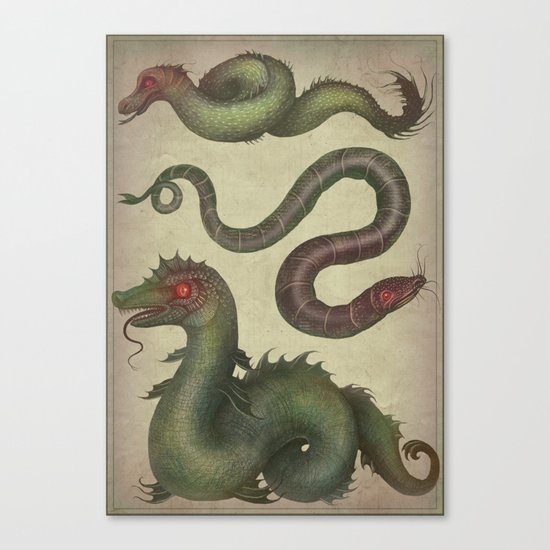 Sea Serpents Canvas Print