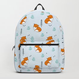 Cute Woodland Fox Pattern Backpack
