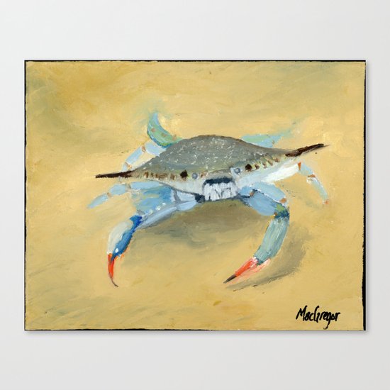 Blue Crab Canvas Print