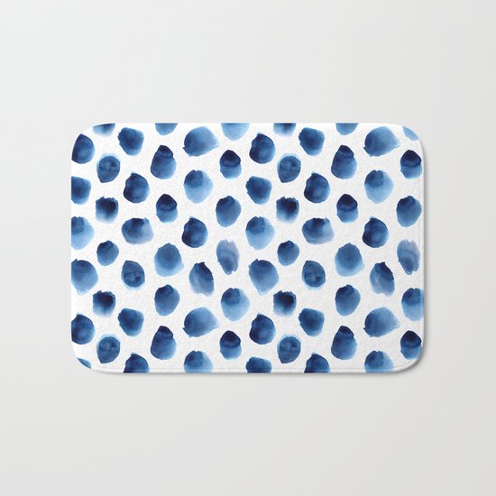 Freshness || watercolor Bath Mat