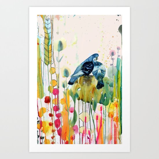 avec toi Art Print
