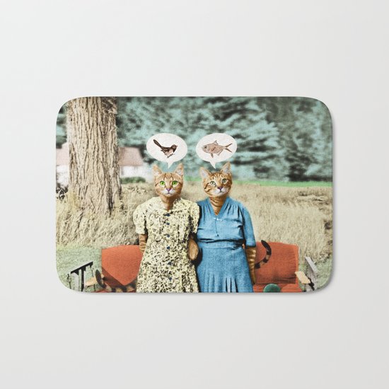 Two Cool Kitties: What's for Lunch? Bath Mat