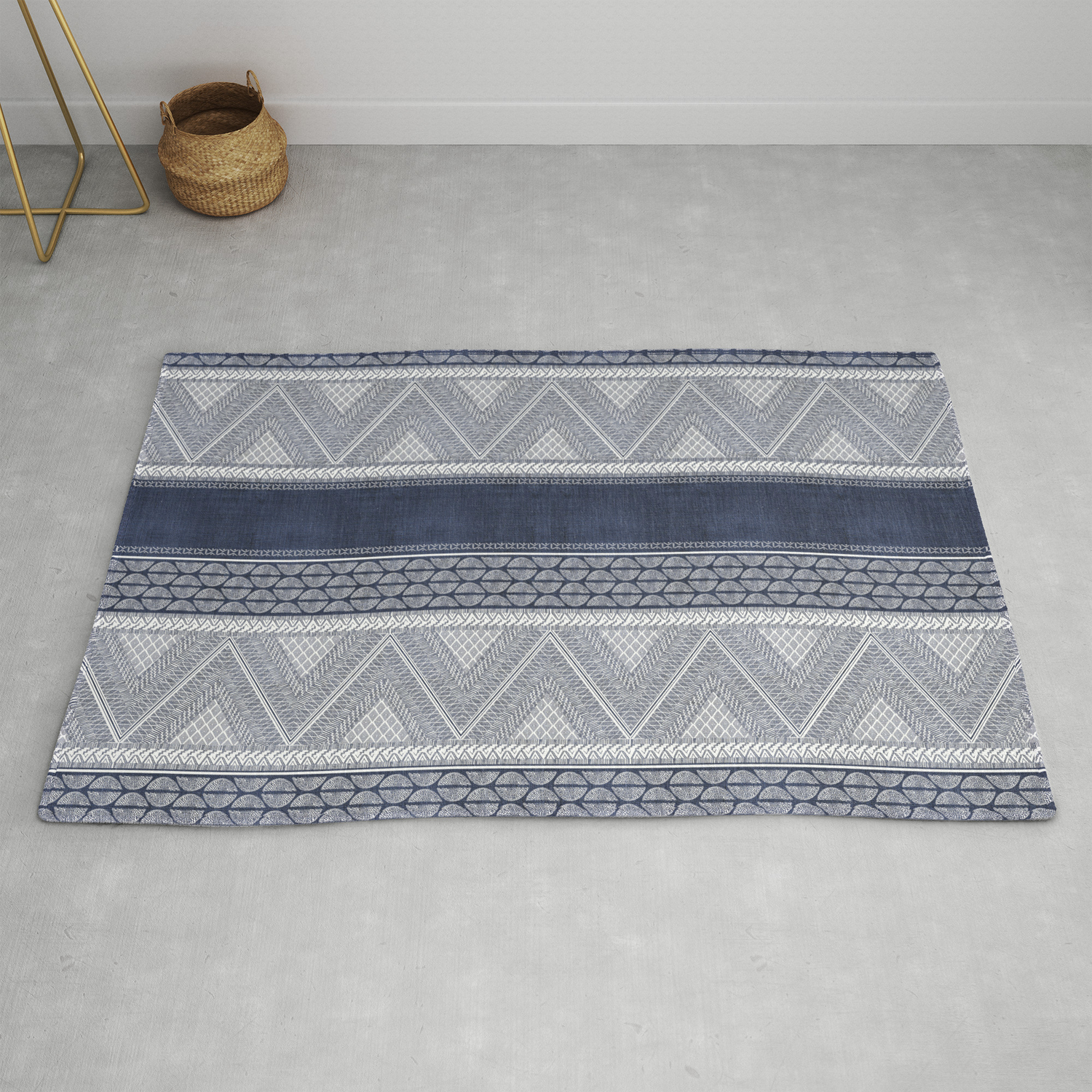 Dutch Wax Tribal Print Rug By Beckybailey1 Society6 Dutch Wax Tribal Print Rug By
