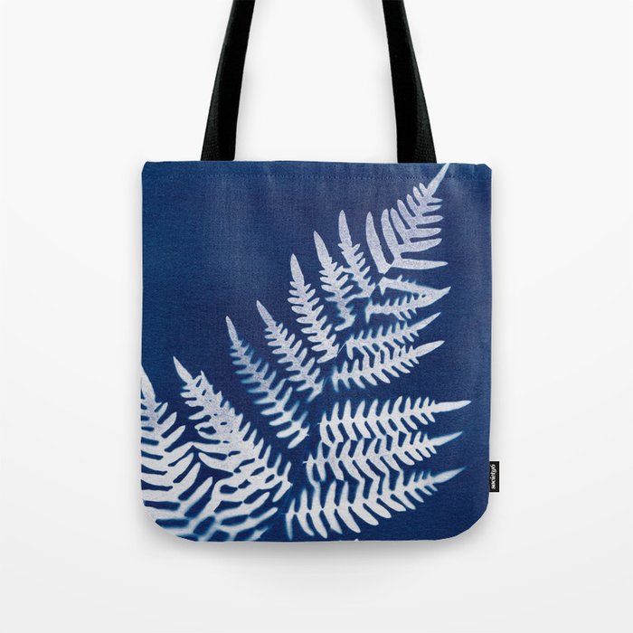 Fern cyanotype Tote Bag