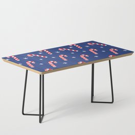 Candy Cane Pattern (blue/red/white) Coffee Table