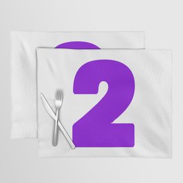 2 (Violet & White Number) Placemat