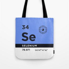 Periodic Element B - 34 Selenium Se Tote Bag | Periodic, Elements, Bohrmodel, Graphicdesign, Selenium, Element34, Bohr, Electronshell, Electron, Se 