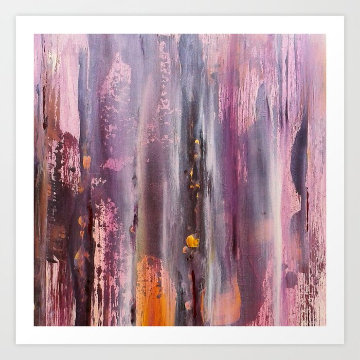 Color Texture History 4 Art Print