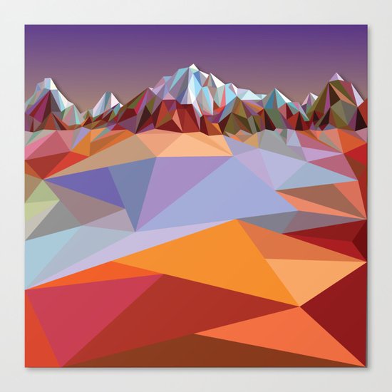 Night Mountains No. 23 Canvas Print