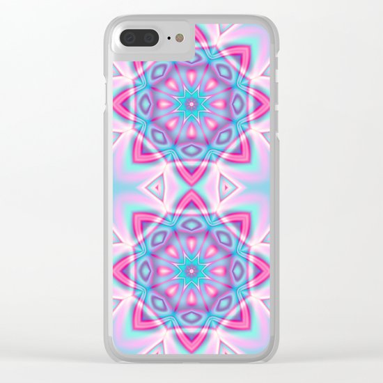 Deco Fantasy star in pastels Clear iPhone Case
