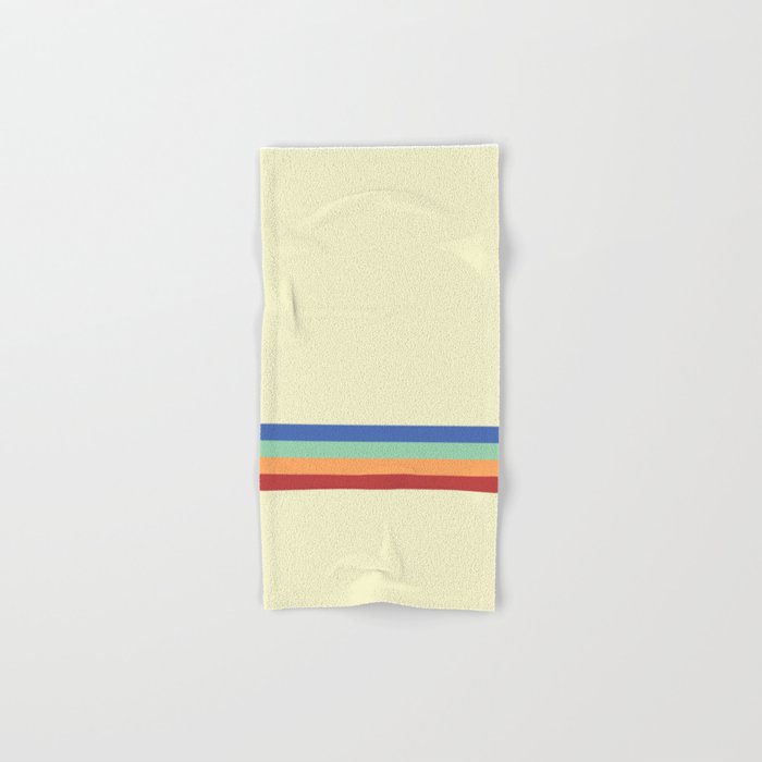 4 stripes_meadow palette horizontal Hand & Bath Towel