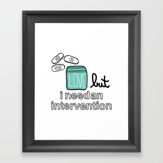 Intervention Framed Art Print