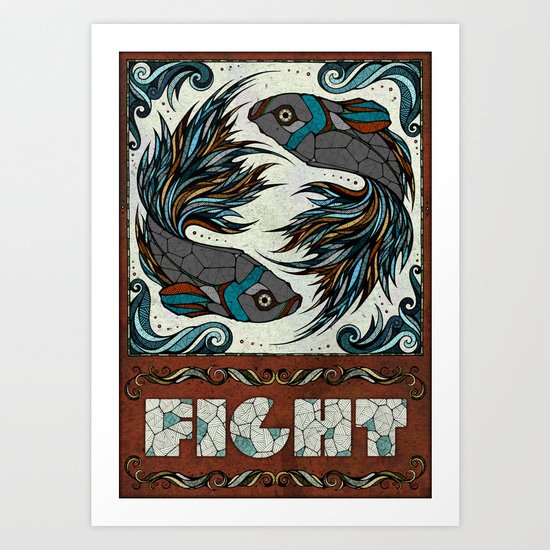 Fight Art Print