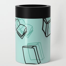 Hand Drawn Books Pattern Can Cooler