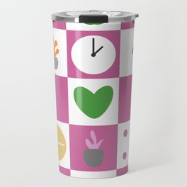 Color object checkerboard collection 17 Travel Mug