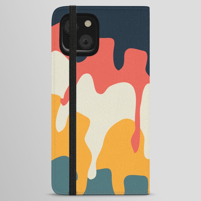 Colorful splatters iPhone Wallet Case