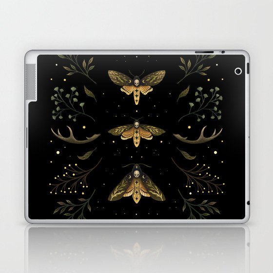 Death Head Moths Night Laptop & iPad Skin