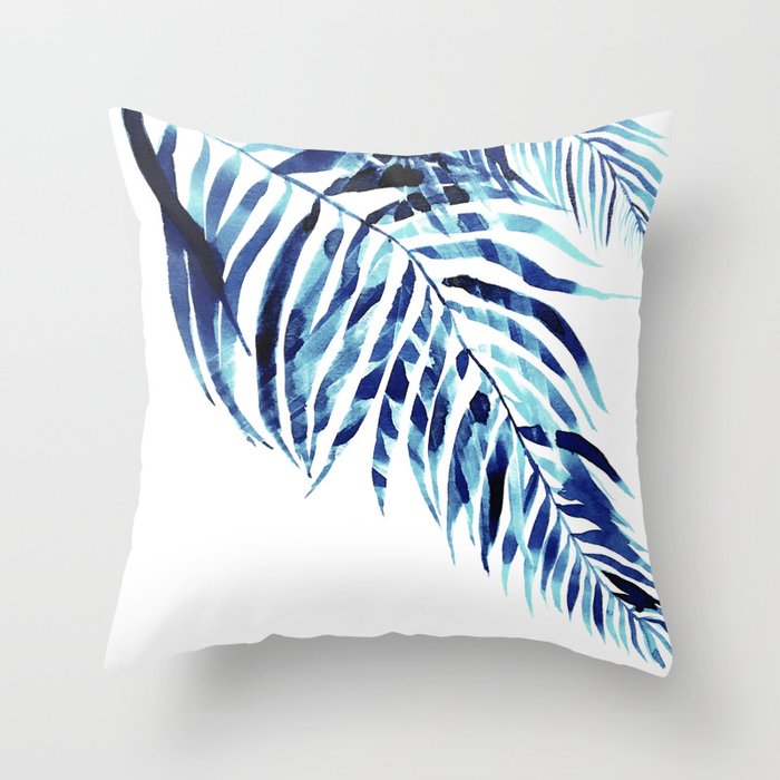 Palm trees holiday bliss Throw Pillow