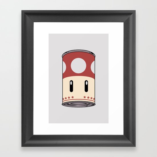 cream of mushroom super. Framed Art Print