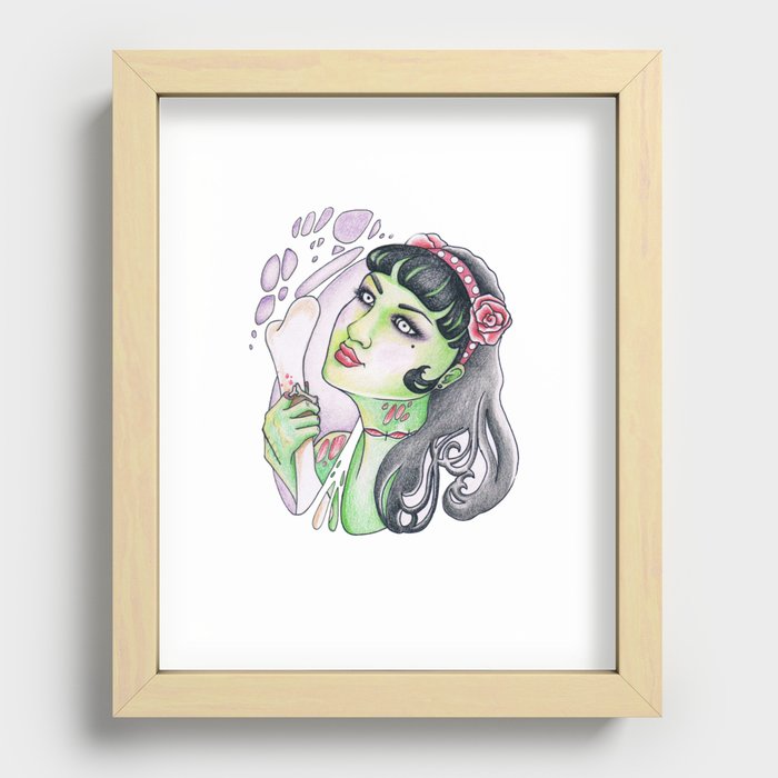 pin up Recessed Framed Print