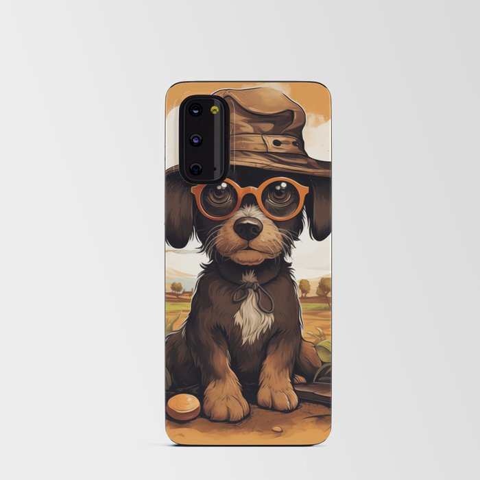 Whimsy Pup - Nostalgic Charm Android Card Case