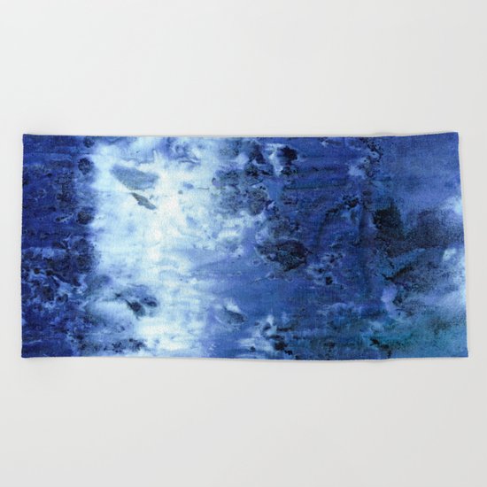 Saltwater Silk Blue Beach Towel