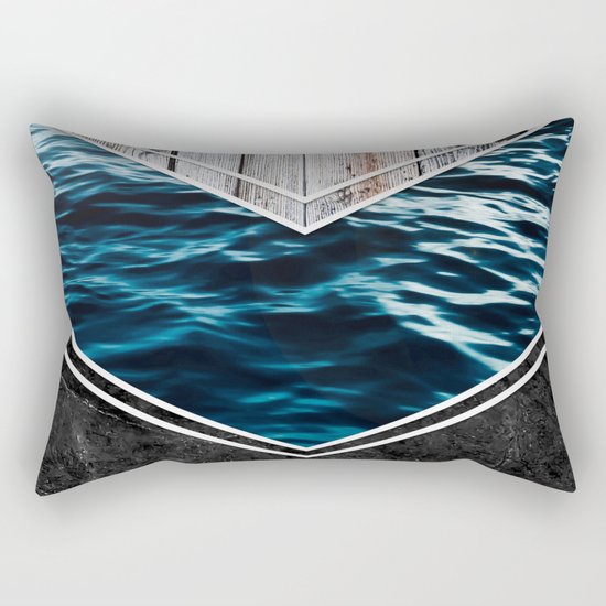 Striped Materials of Nature IV Rectangular Pillow