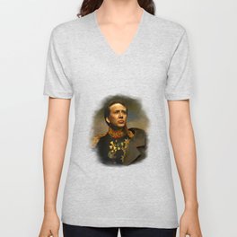 Nicolas Cage - replaceface V Neck T Shirt