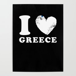 I Love Greece Poster