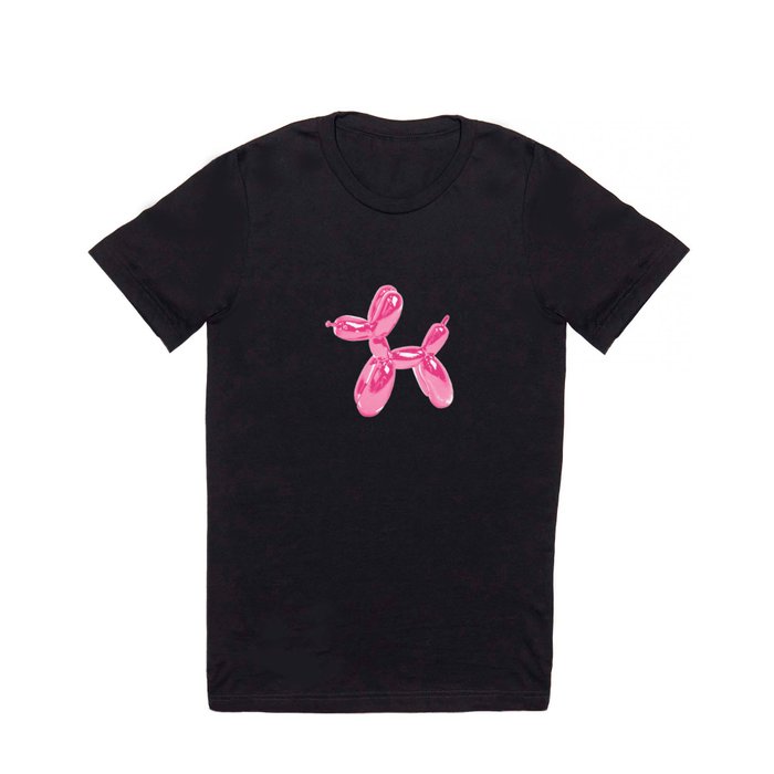 Pink Balloon Dog Pop Art | Kitsch Fun + Cute T Shirt