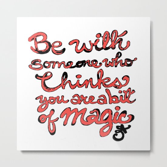 Be With Someone Peachy!!! Metal Print