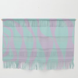 Ebb and Flow 4 - Lilac and aqua Wall Hanging