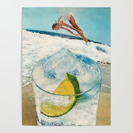 Rum on the Rocks Poster