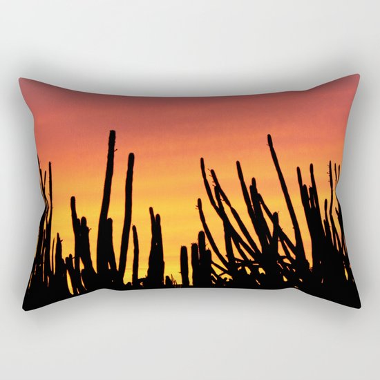 Catching fire Rectangular Pillow