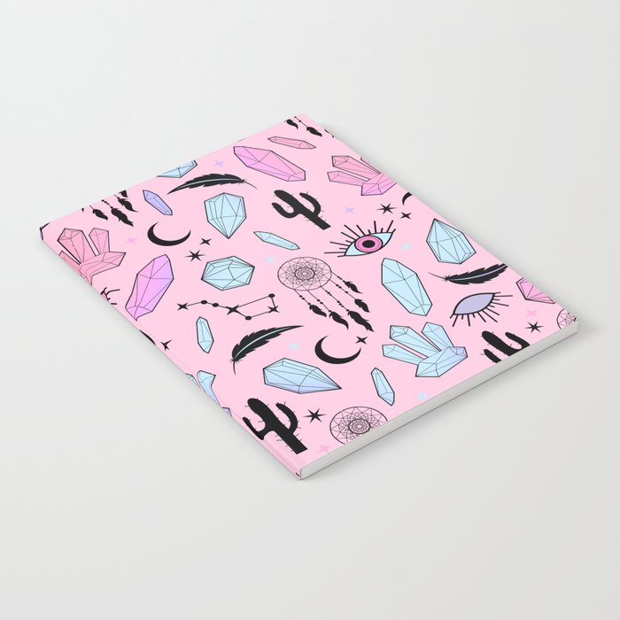 desert crystals theme notebook by cafelab society6