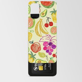 Colorful Fruit Doodle Android Card Case